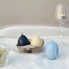 Форма для выпечки пасхальных яиц ручной работы, форма для свечей, воска, тает, шоколада, конфет, конфет, бомба для ванной, 3D силиконовая форма для соевых свечей