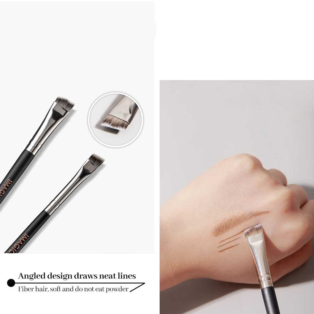 IMAGIC кисть для подводки глаз тонкая подводка наклонная плоская угловая нанесения