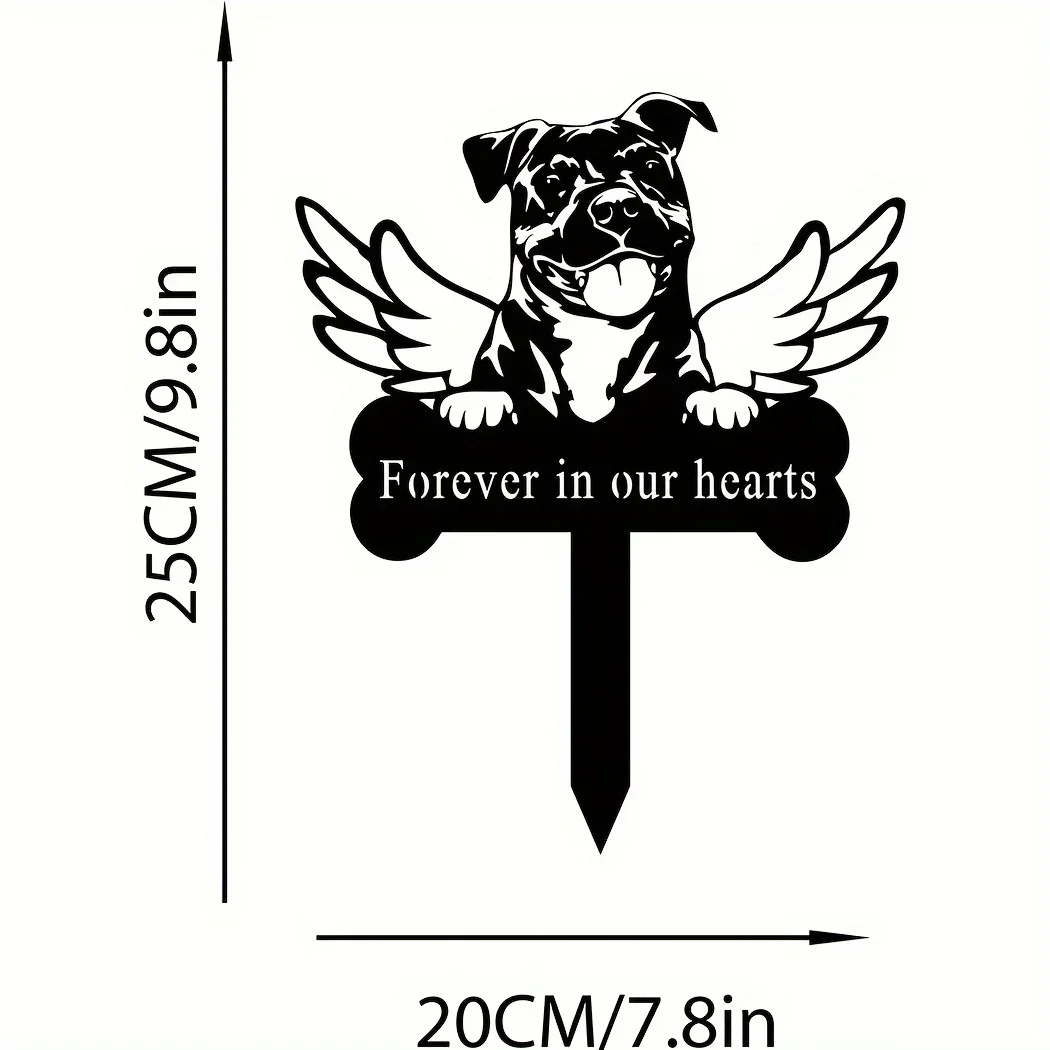 Металлический Мемориальный Садовый Кол Для Собак Американский Знак Питбуля