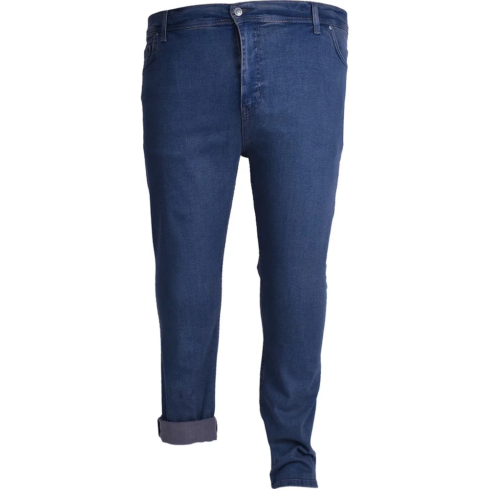 

Dorlie Large Size Men 'S Turquoise Jeans Pants