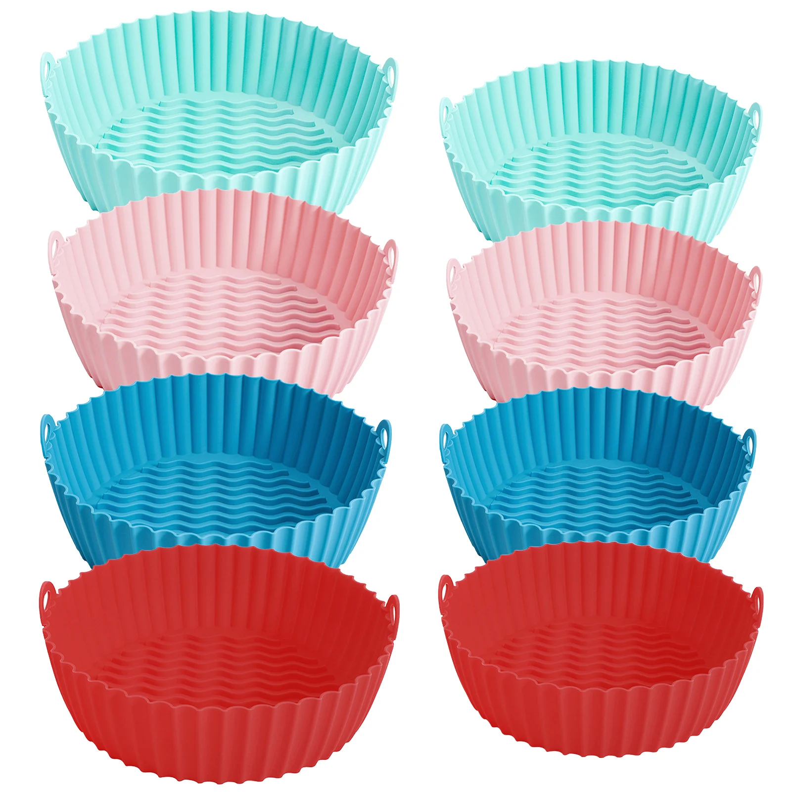 

Silicone Air Fryer Liners Reusable Non-stick Air Fryer Silicone Pot Easy To Clean Non-Stick Air Fryer Silicone Pan