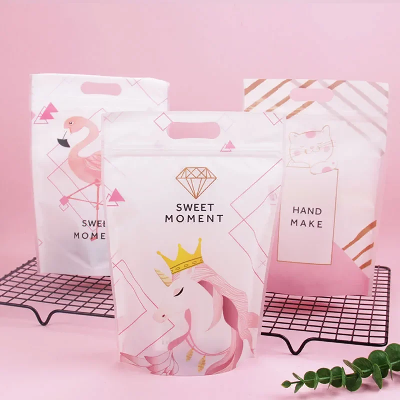 Самозапечатывающиеся пакеты с вырезом для печенья рисунком снежинки