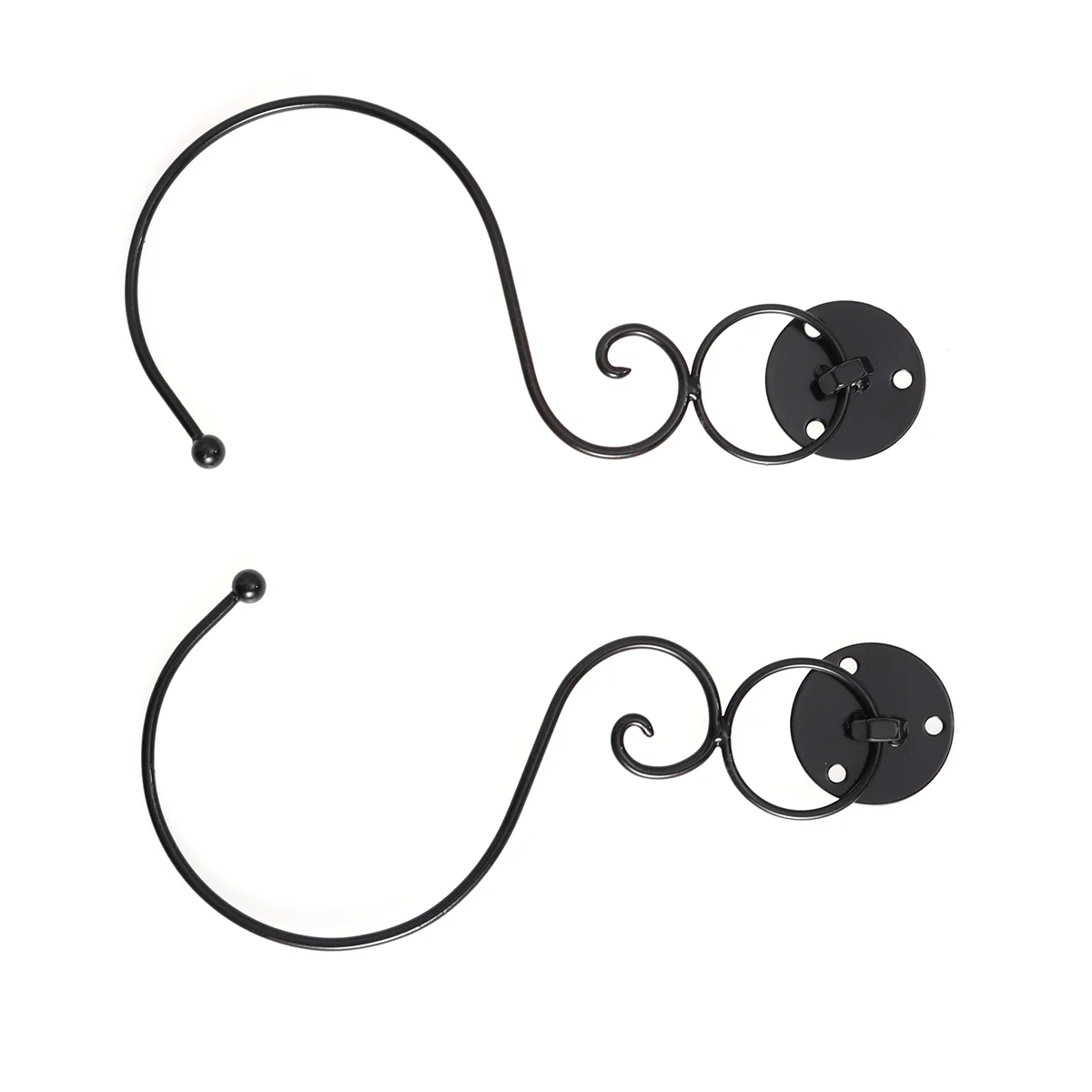 

Curtain Hooks Tiebacks Holdbacks Drapery Holder Tie Black Tassel Wakauto Holders Tieback Brackets