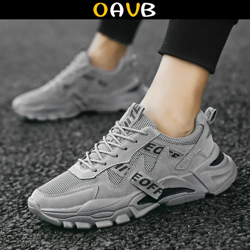 

Кроссовки OAVB мужские сетчатые, повседневная обувь, дышащие, толстые, для бега