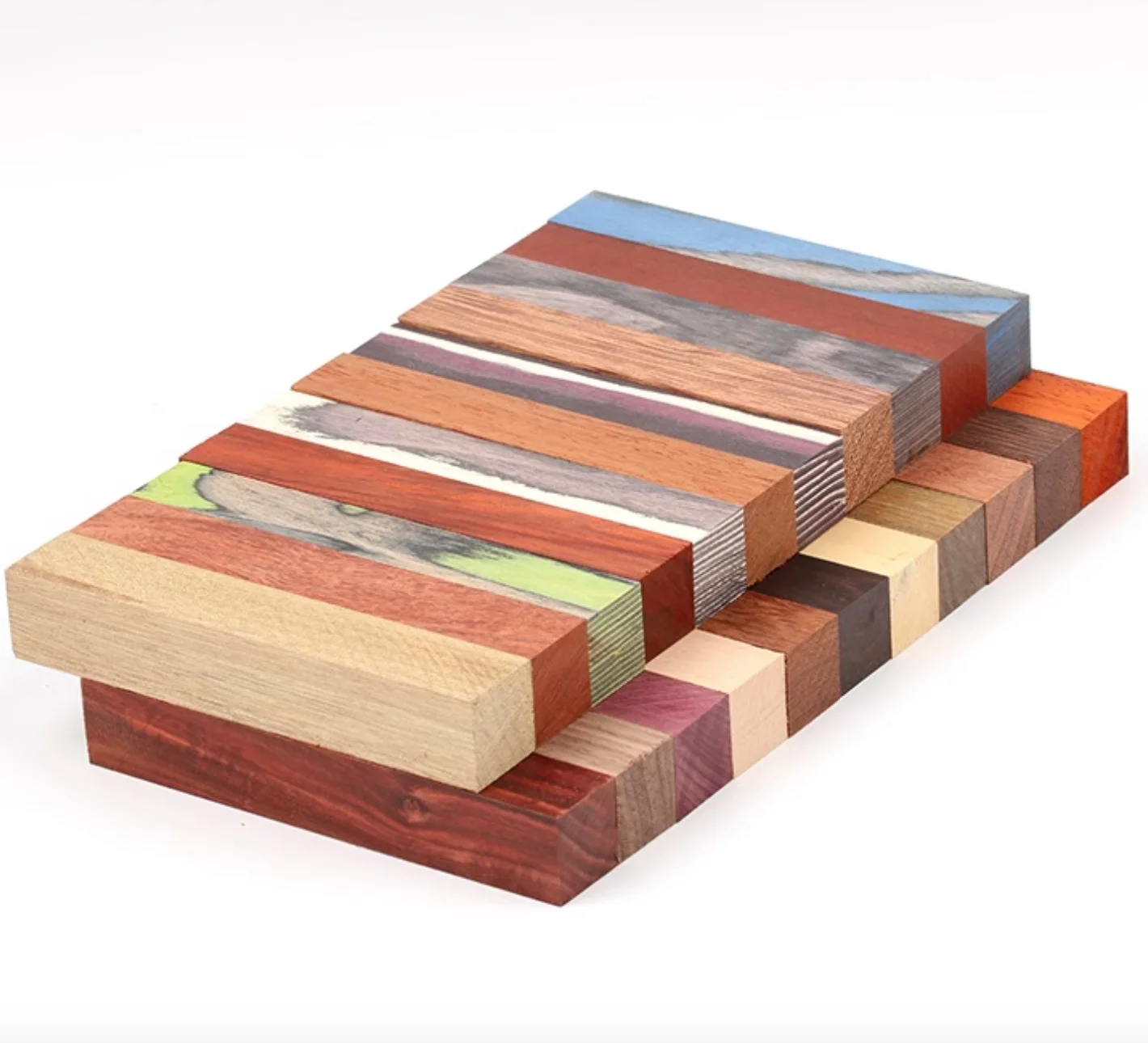 

2pcs 120x20x20mm Natural Beech Black Walnut Red Pear Strips board sheets diy Knife handle material