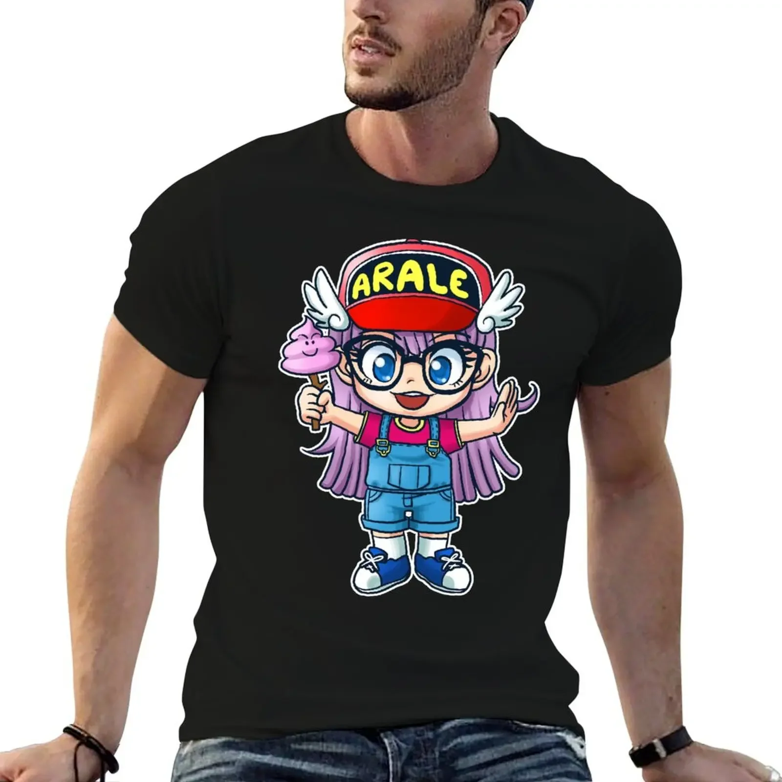 Arale-футболка Dr. Slump футболки с аниме мужская одежда