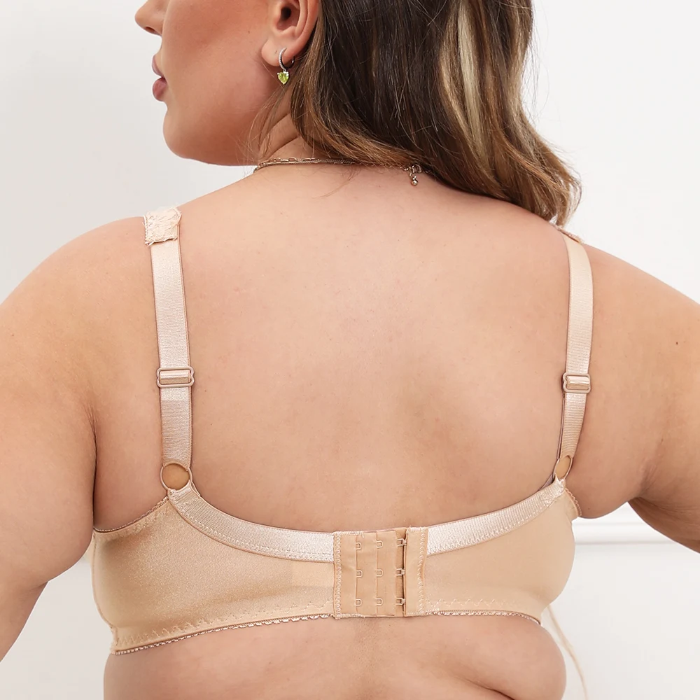 Bras For Womens Lingerie Big Full Coverage Bra Lace Sheer Underwear Sexy Brassiere BH Top Plus Size E F G H I J Cup