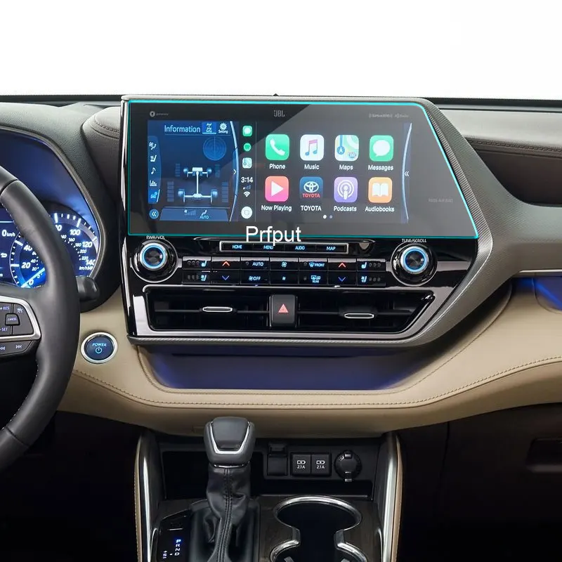 

Протектор экрана из закаленного стекла для Toyota Highlander Platinum Hybrid 2020 2021 12,3 дюймов, автомобильное радио, gps-навигация