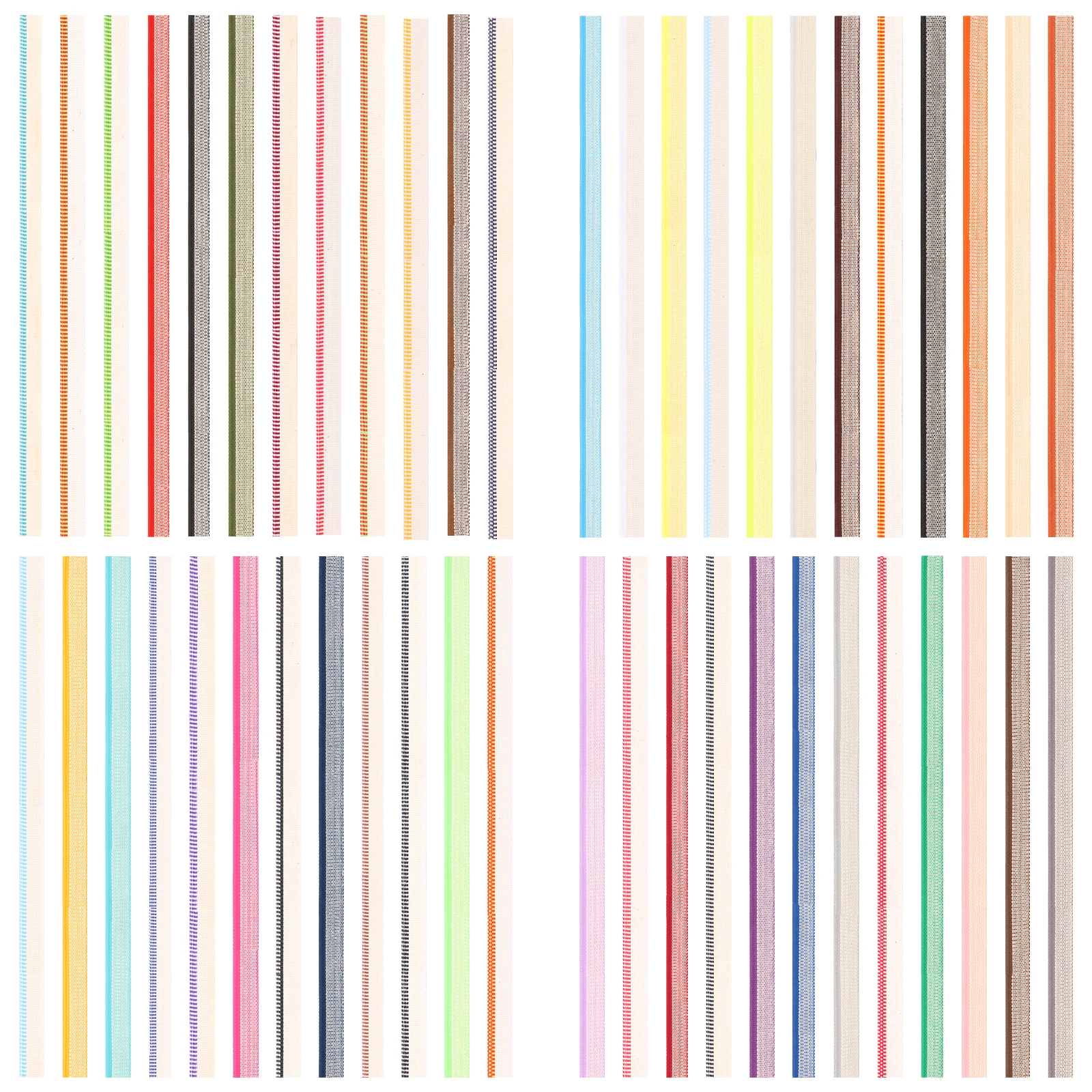 

Набор для переплетения книг из 24 цветных лент из хлопка 30 см