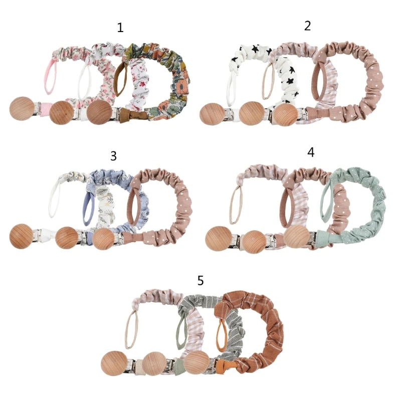 

Q81A Chain Teething Toy Pacifier Holder Pacifier Clip Birthday Gift