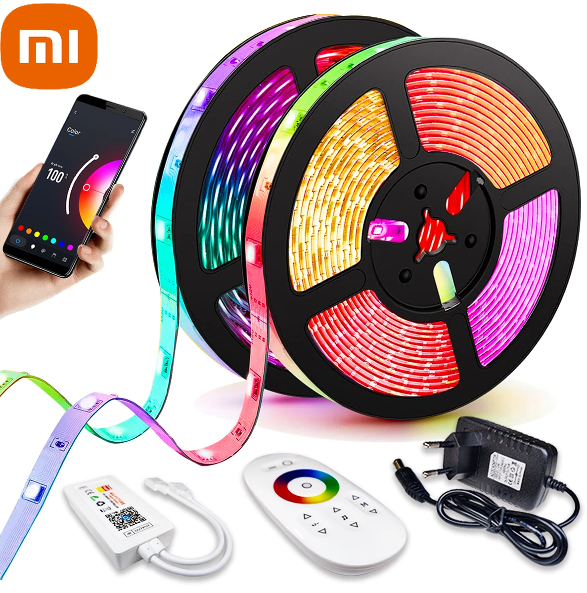 

Светодиодная лента Xiaomi 5-30 м, RGB, Bluetooth, Alexa