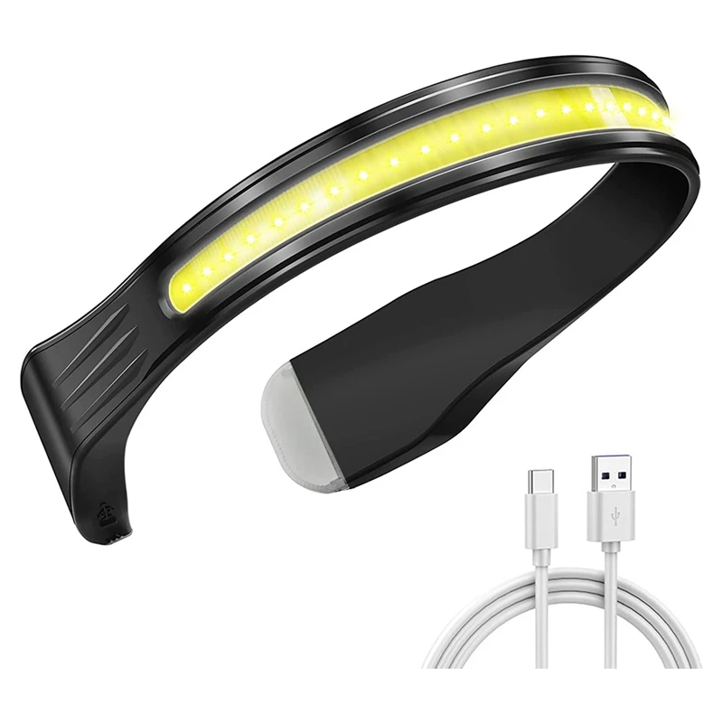 

LED Outdoor Camping Headlight Waterproof Rechargeable Headlight Brightbeam Neckband Headlight Flashlight With 4 Lighting Modes