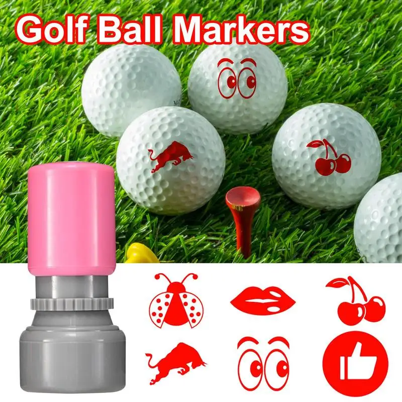 

Golf Ball Stamper Stamp Marker Waterproof And Quick Drying Ball Marker Golf Ball Stencil Marking Tool For Golfer Present