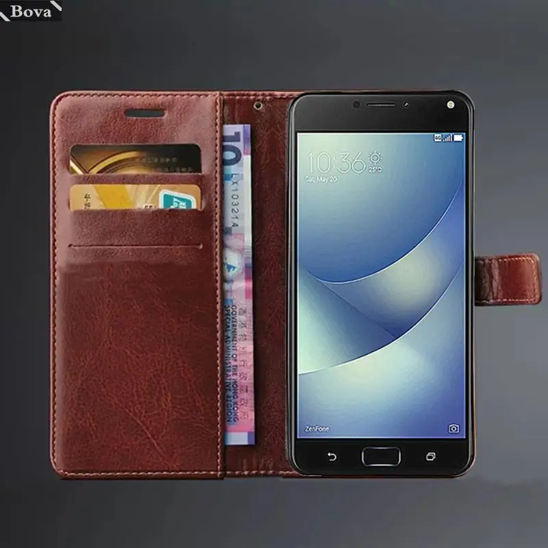 Чехол для ASUS Zenfone 4 Max ZC520KL держатель карт чехол из искусственной кожи откидной