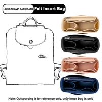 evertoner for longchamp le pliage backpack felt cloth insert bag organizer makeup handbag organizer travel inner purse
