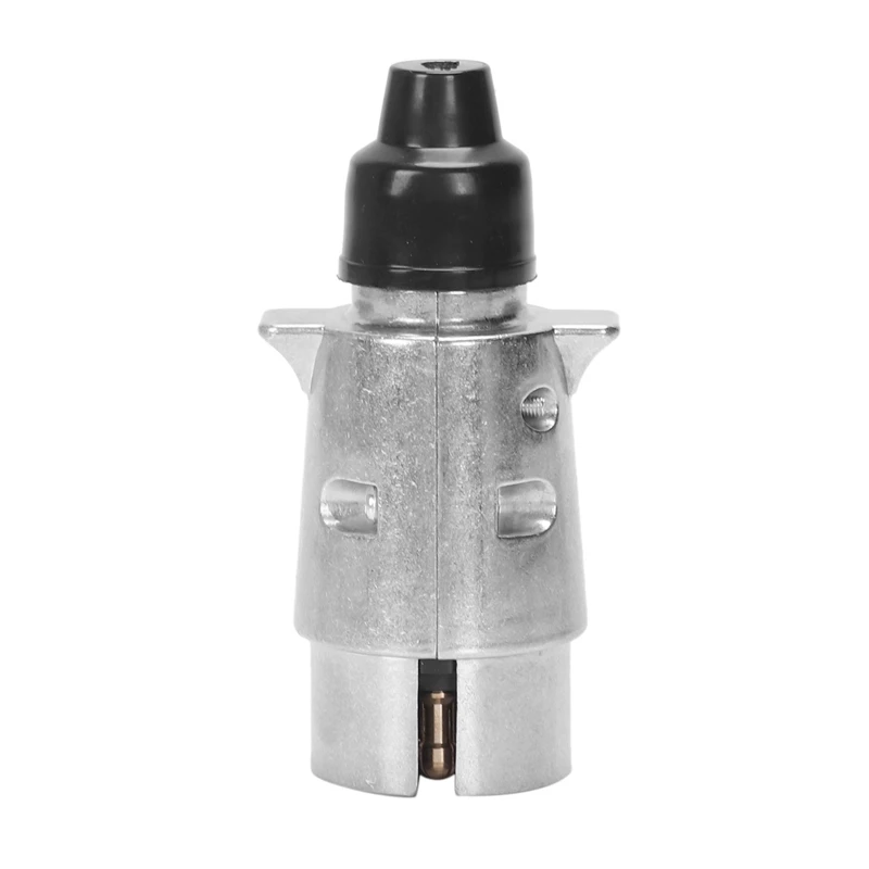 

7-Pin Trailer Plug Heavy Duty Round Pin 7-Pole Wiring Connector 12V Towbar Towing Caravan Truck Plug N Type Trailer End