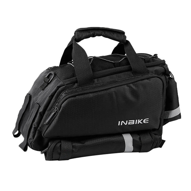 

INBIKE Portable Bike Pannier Bag, 36L Large Capacity Water Resistant Bicycle Trunk Bag Backseat Bag Handbag Shoulder Bag