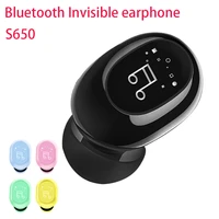 2022new s650 mini wireless bluetooth earphone in ear hands free light earphone stereo touch earphone f911 invisible earphone