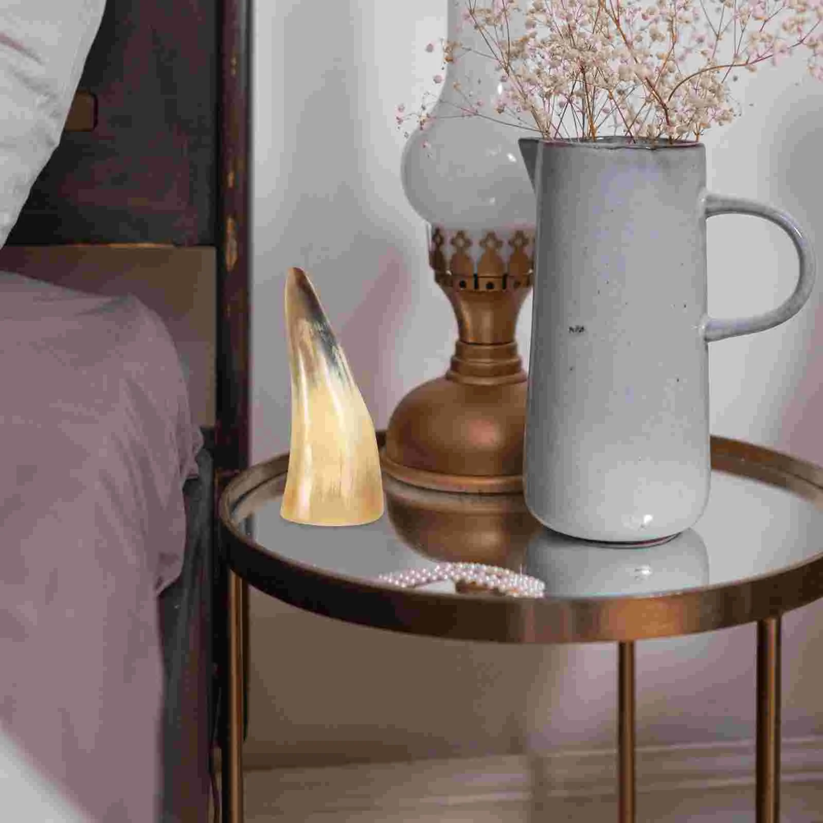 Роговая кружка из натурального рога для рукоделия чашка украшения рабочего