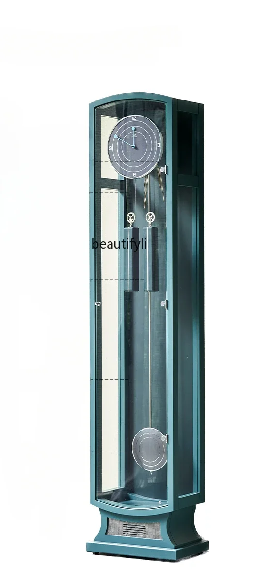 

The Grandfather Clock Clock Living Room Home Smart Music Time-Reporting Clock Decoration Ornaments Vertical Bell