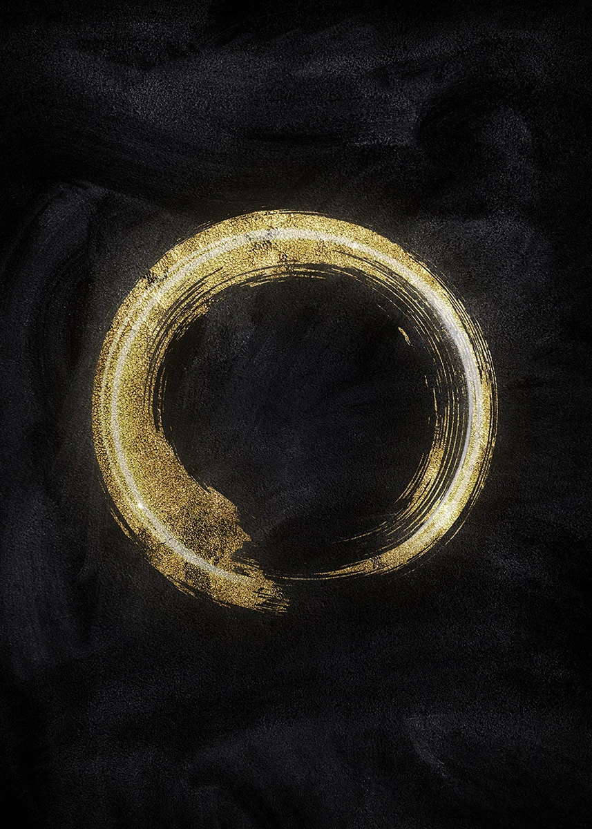 

Картина "Золотой дзен круг" на холсте