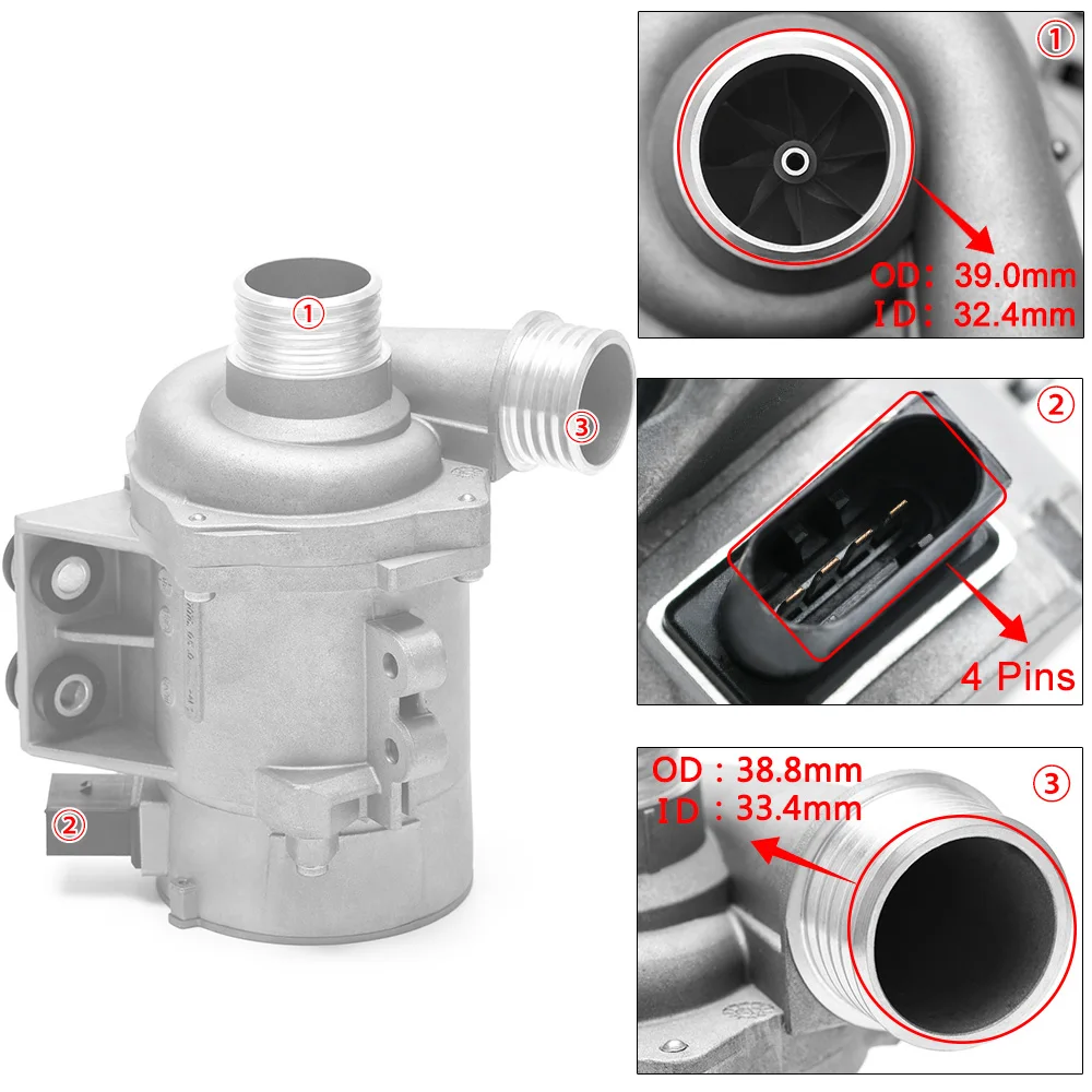 Комплект болтов термостата электрического водяного насоса для BMW X3 X5 325i 328i 330i 525i