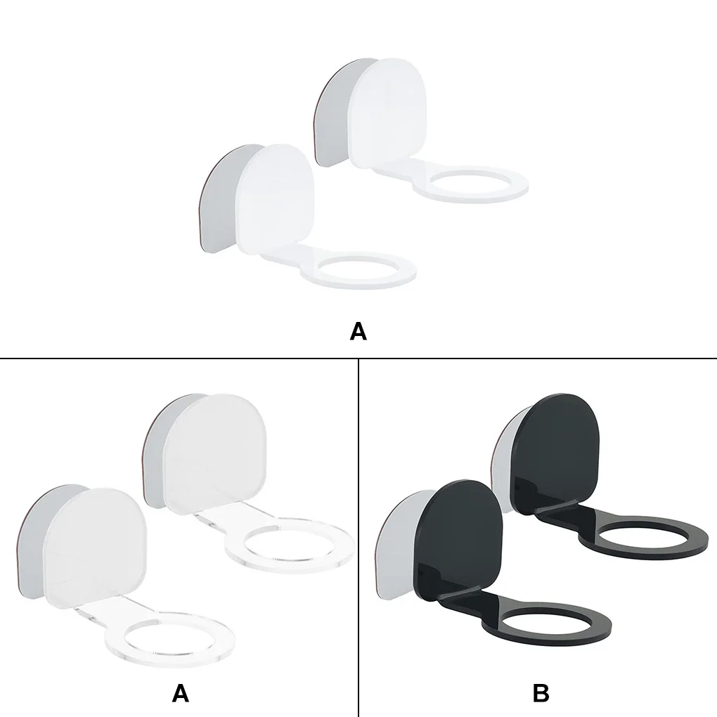 

2 Pcs Softball Racks Premium Material Firm Structure Golf Ball Holder Handy Installation Acrylic for Beginner White