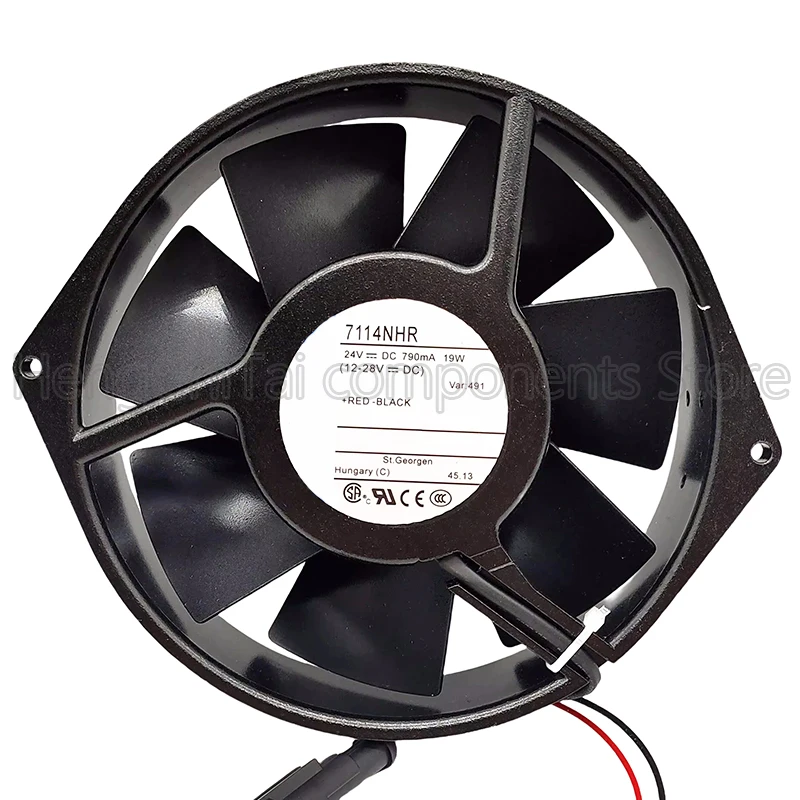 Оригинальный 100% рабочий вентилятор 24 в 19 Вт 7114NHR 24V 19W