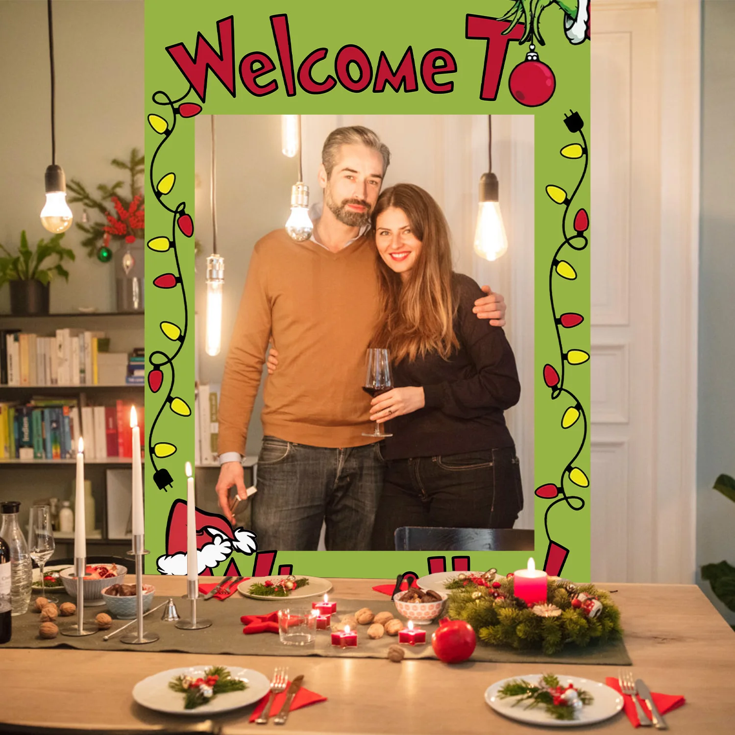 Декоративный рождественский кулон Grinch