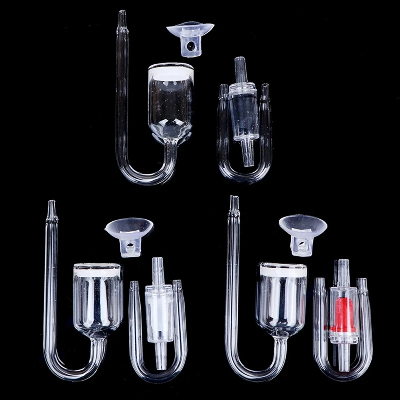 

CO2 Diffuser Set for Aquarium for nano Size with Suction Cup Check for VALVE Gla