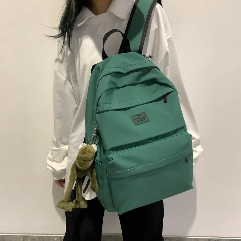 

Модный Зеленый женский рюкзак, большой школьный рюкзак для девочек-подростков, модный рюкзак для студентов колледжа, женский рюкзак для кни...