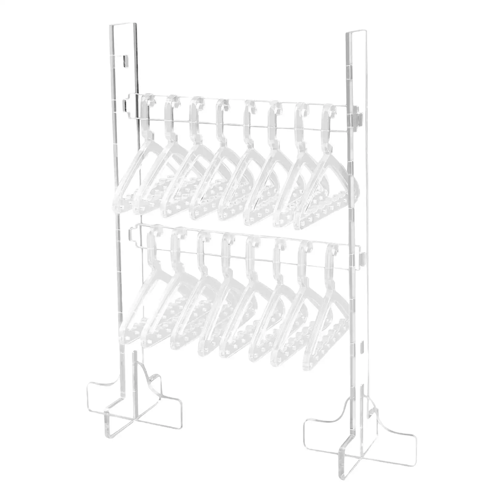 

Acrylic Earring Display Stand Jewelry Storage Earring Hook Mini Coat Hanger Rack Earring Holder for Girls Women