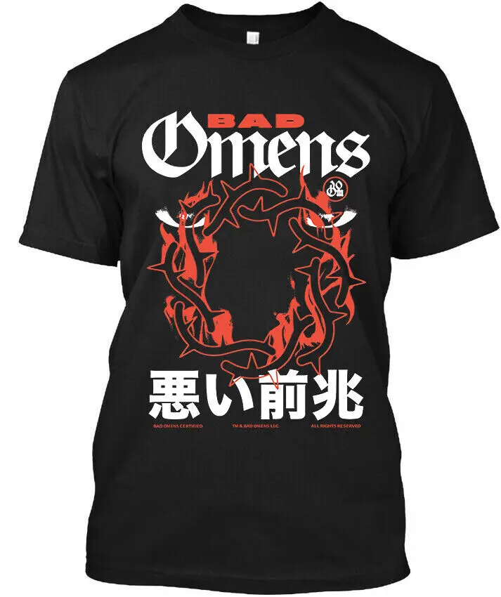 

Bad Omens American Alternative Metal Band Music O-Neck Cotton T Shirt Men Casual Short Sleeve Tees Tops Harajuku Streetwear