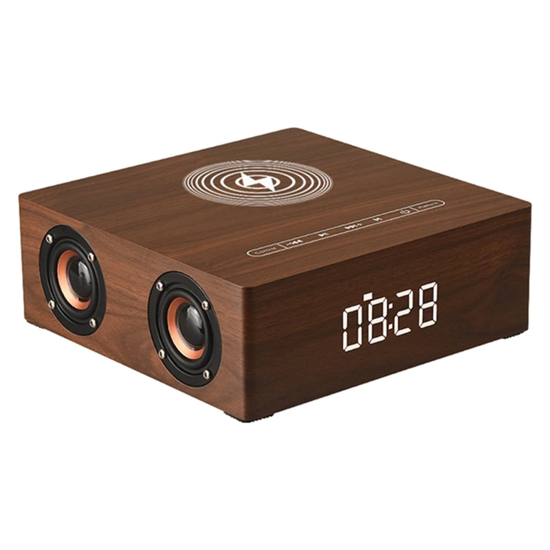 

Multi-Function Wireless Charger Alarm Clock Bluetooth Speaker Suitable Stereo Player Surround Sound