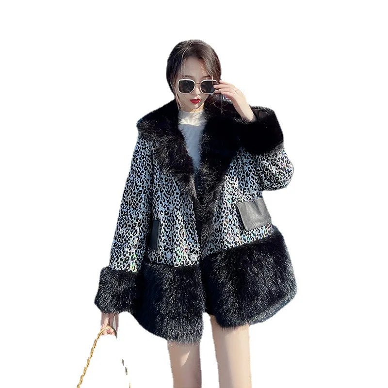 2022 fur coat women's mid-length autumn and winter new thick plush fur young fur coat enlarge