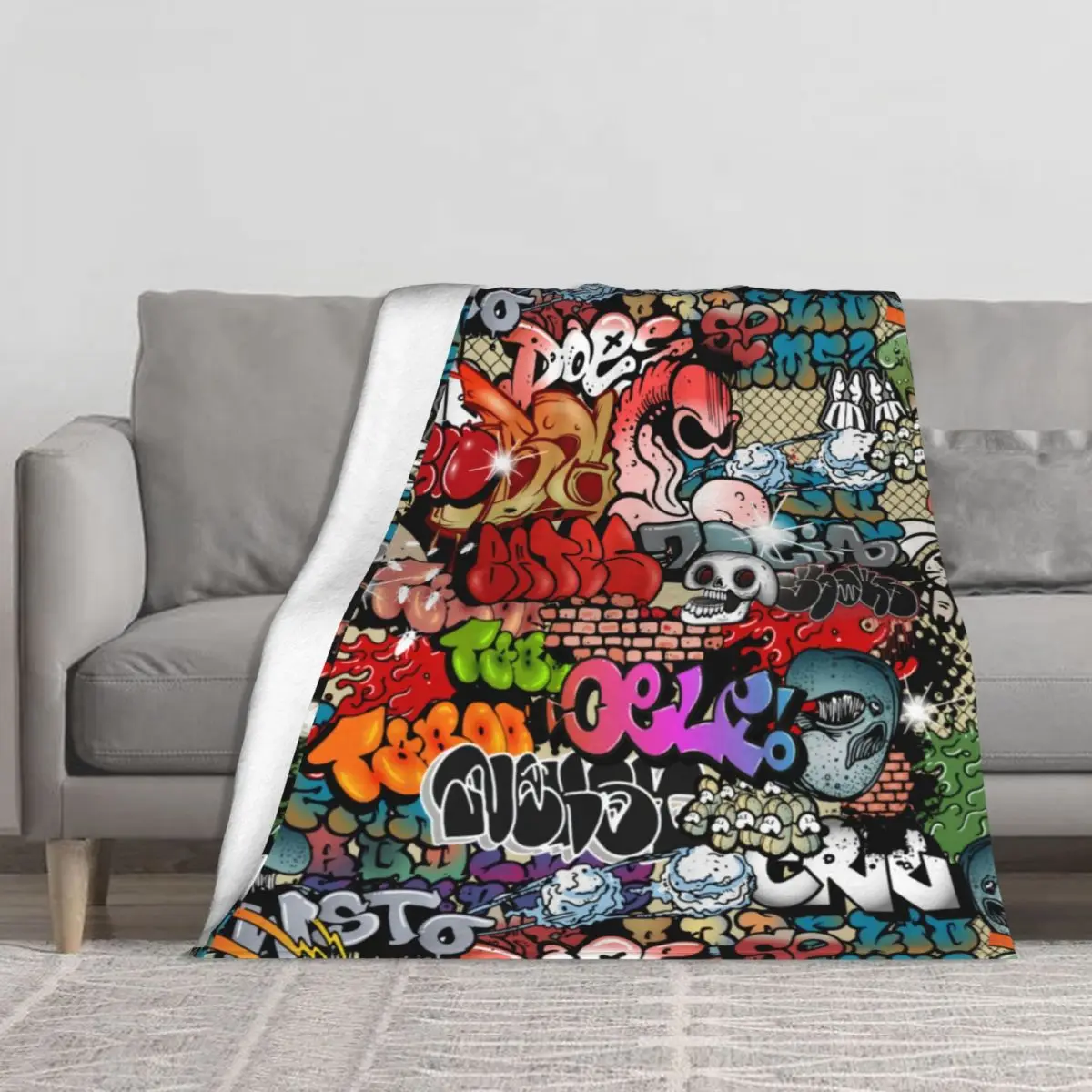 

Одеяло с рисунком слов, уличное художественное забавное одеяло с рисунком граффити на заказ, зимнее одеяло одеяла для кушетки s