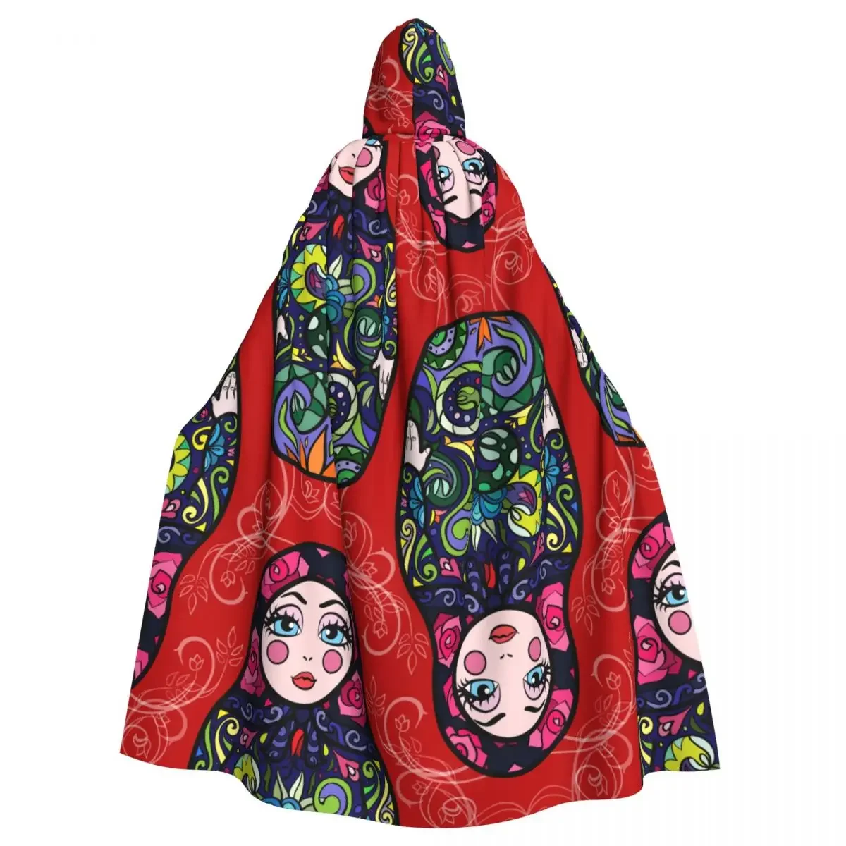 

Плащ с капюшоном из полиэстера унисекс, накидка ведьмы, аксессуар для российского костюма, цветной Elf Purim