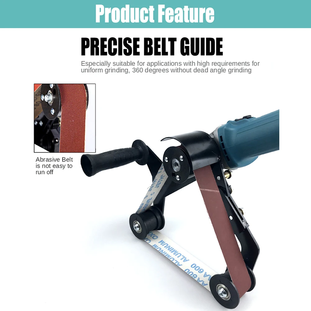

Iron Angle Grinder Sanding Belt Adapter Accessories of Sanding Machine Grinding Polishing Machine Belt Sander Adapter