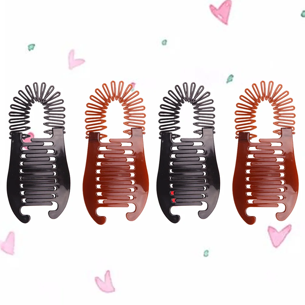 

Hair Banana Clips Clip Interlocking Ponytail Fishtail Comb Grips Holder Women Clincher Claw Combs Accessories Vintage Hairpins