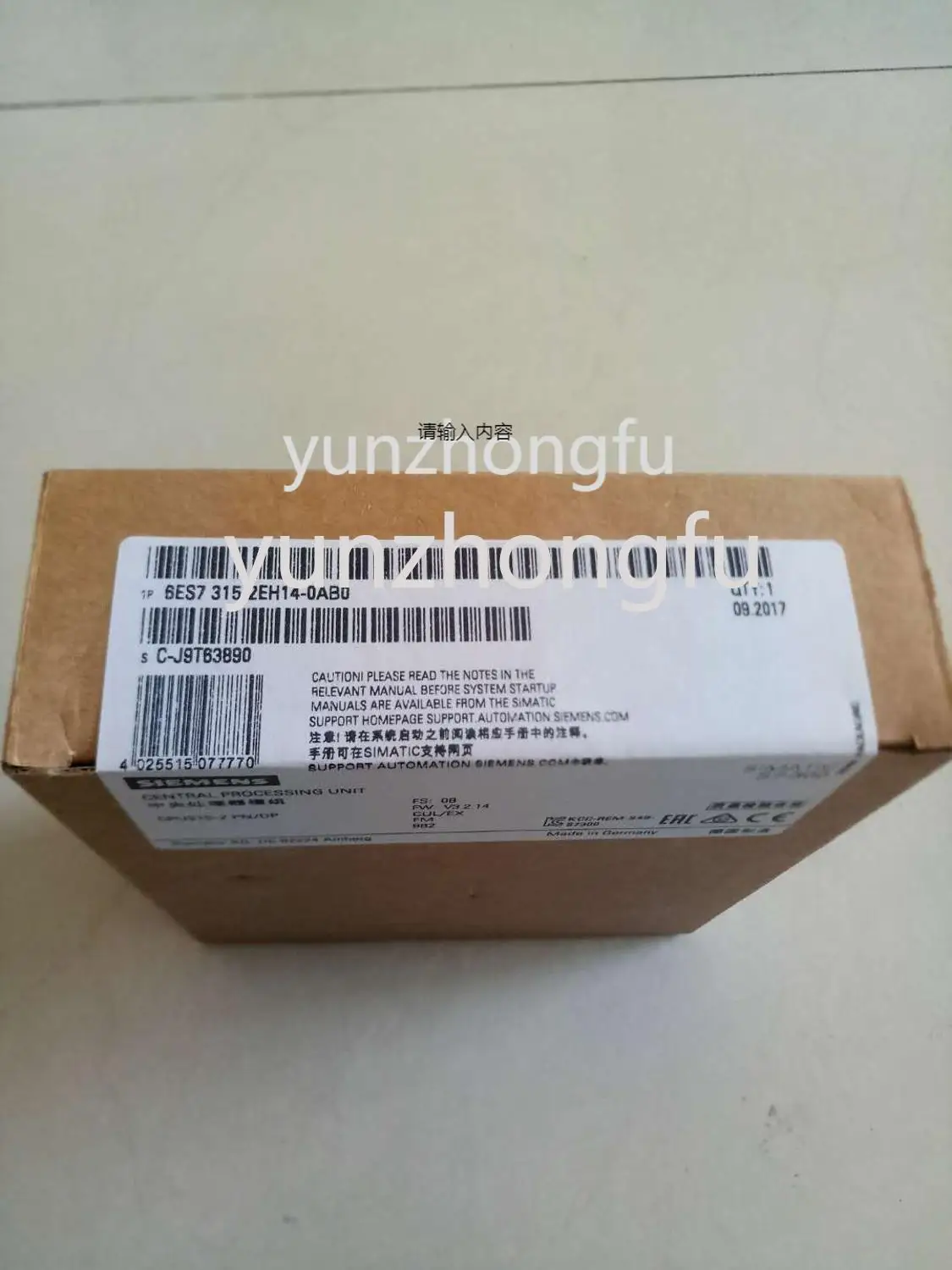 

6ES7315-2EH14-0AB0 new in box