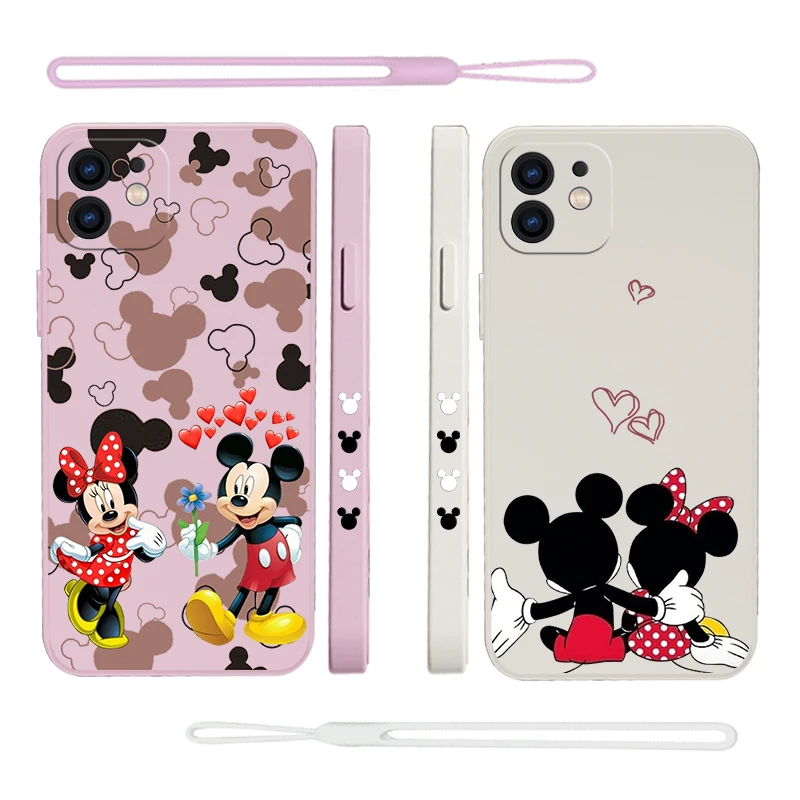 Чехол для телефона Disney Micky mouse для Samsung A81 A53 A50 A22S A52 A52S A51 A72 A71 A32 A22 A20 A30 A21S A02S A11 4G со шнурком