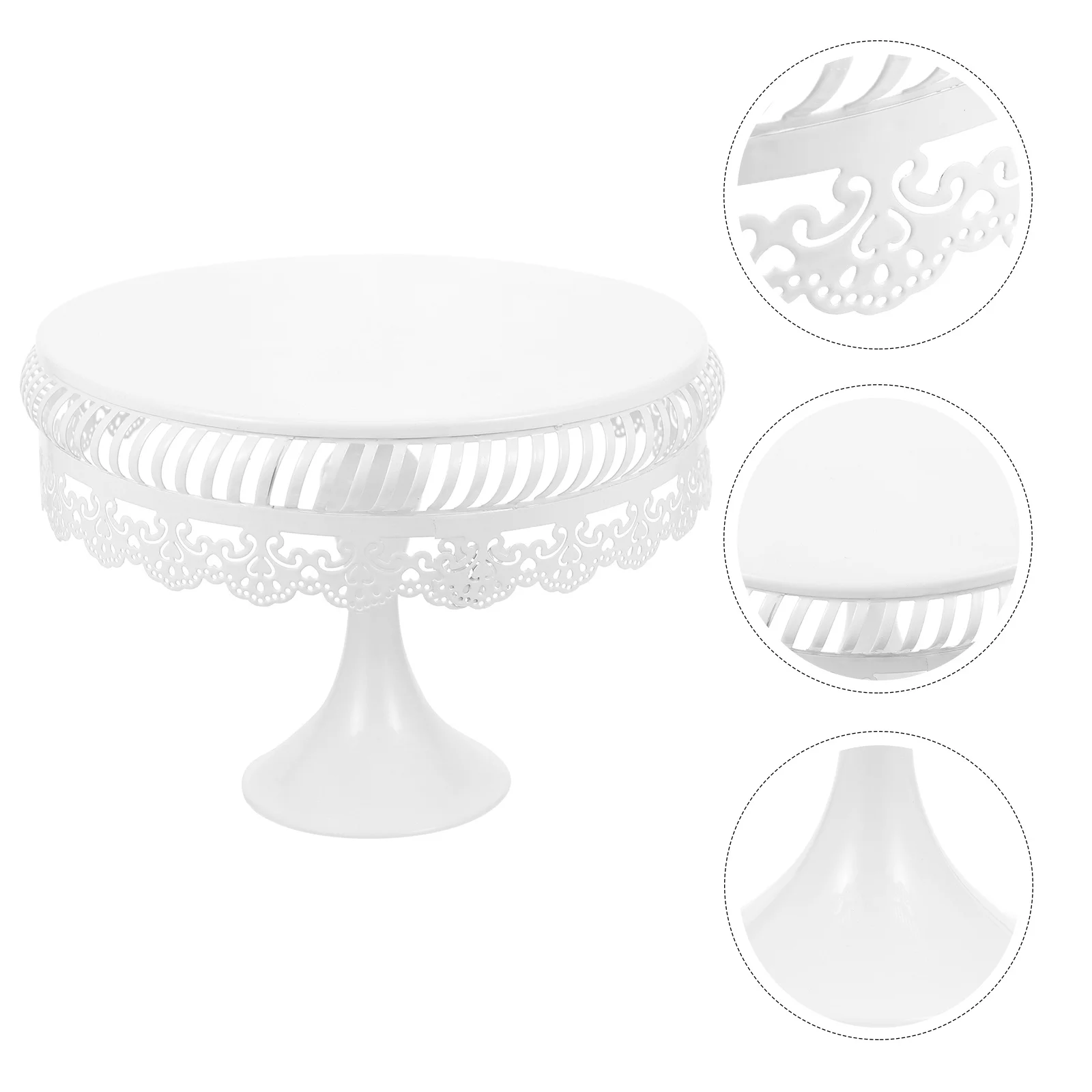 

Cake Plate Dessert Cupcake Stand Tray Display Serving Platter Wedding Lace Holder Snack Dish Cheese Decorative Afternoon Tea