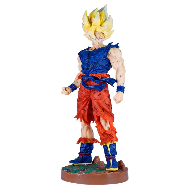 Экшн-фигурка из аниме Драконий жемчуг Z Super Saiyan Son Goku 43 5 см ПВХ настольные игрушки