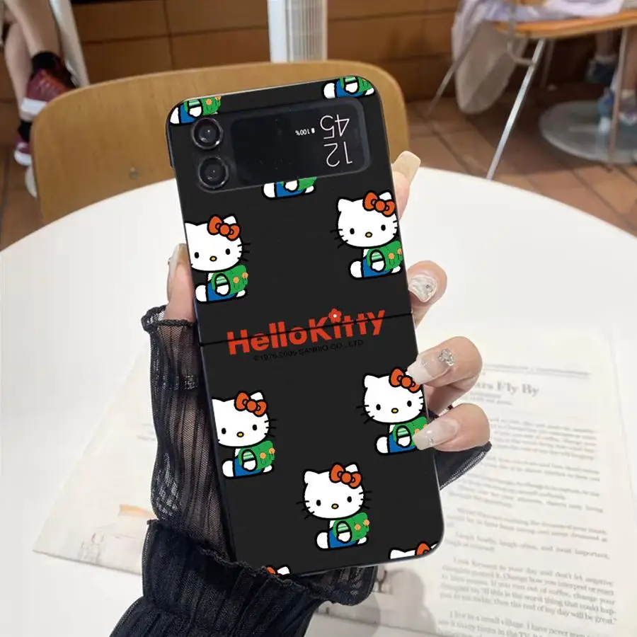 Милый чехол для телефона Hello K-Kitty Cat Samsung Galaxy Z Flip 6 5 zflip4 zFlip zFlip3 zflip6 funda celulare защитные