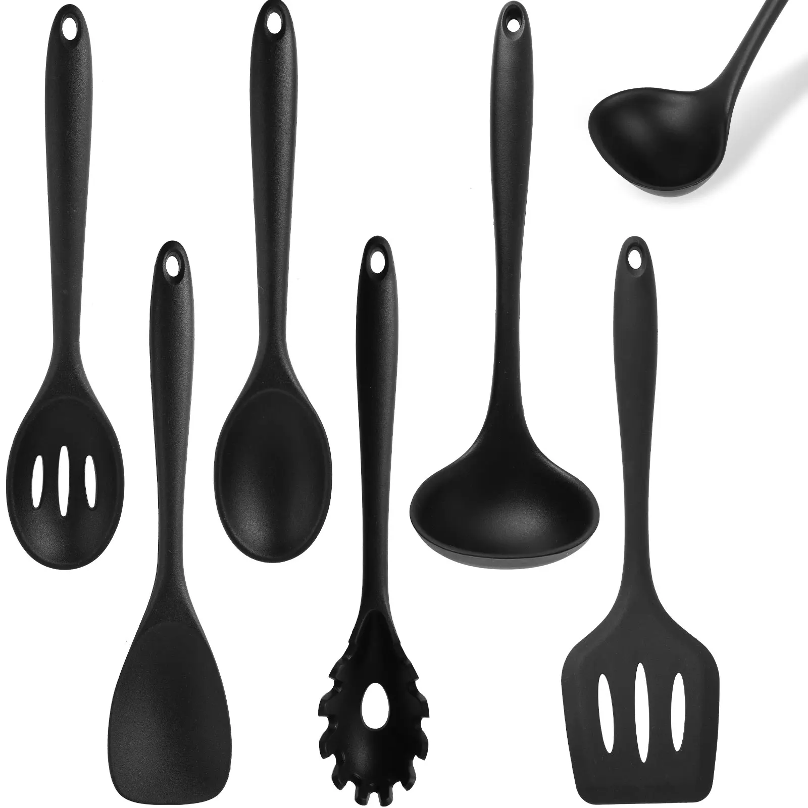 

6Pcs Kitchen Cooking Utensils Set Nonstick Silicone Cookware Set Reusable Silicone Cooking Tools Heat Resistant Spatula Utensils
