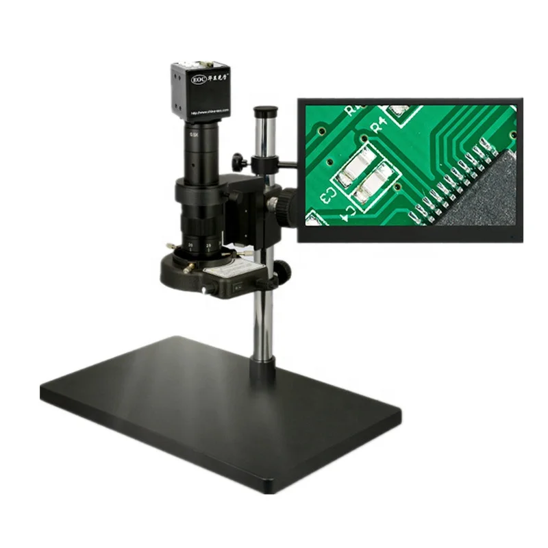 EOC 2.0MP VGA camera microscope for cellphone repairing with 8 inch screen digital microscope
