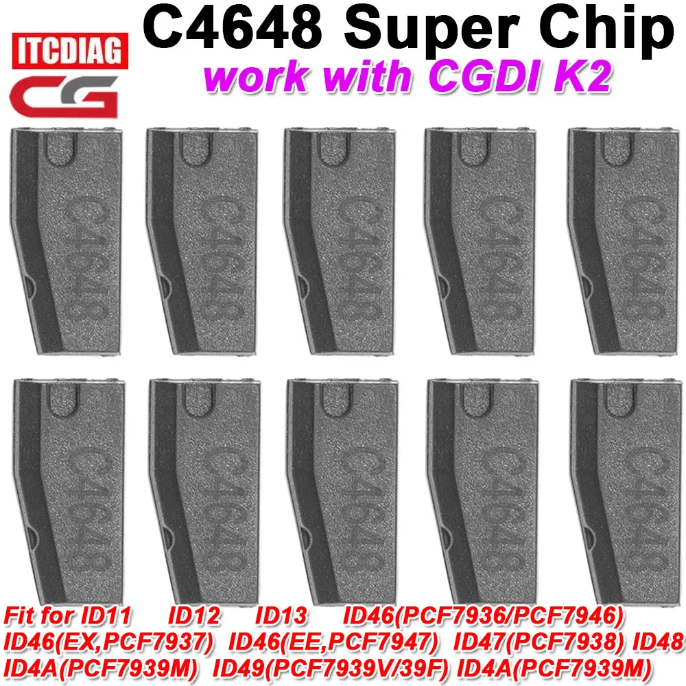 

Новый суперчип CGDI C4648 работает с инструментом CGDI K2 KEY PK CP8X Super Chip Поддержка ID11 ID12 ID13 ID46 ID47 ID48 ID49 ID4A