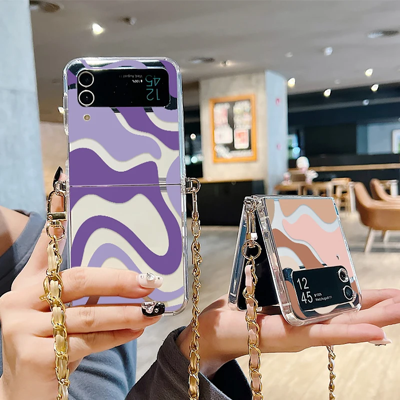 Чехол для Samsung Galaxy Z Flip4 Flip5 складной мягкий чехол из ТПУ Flip 4 5