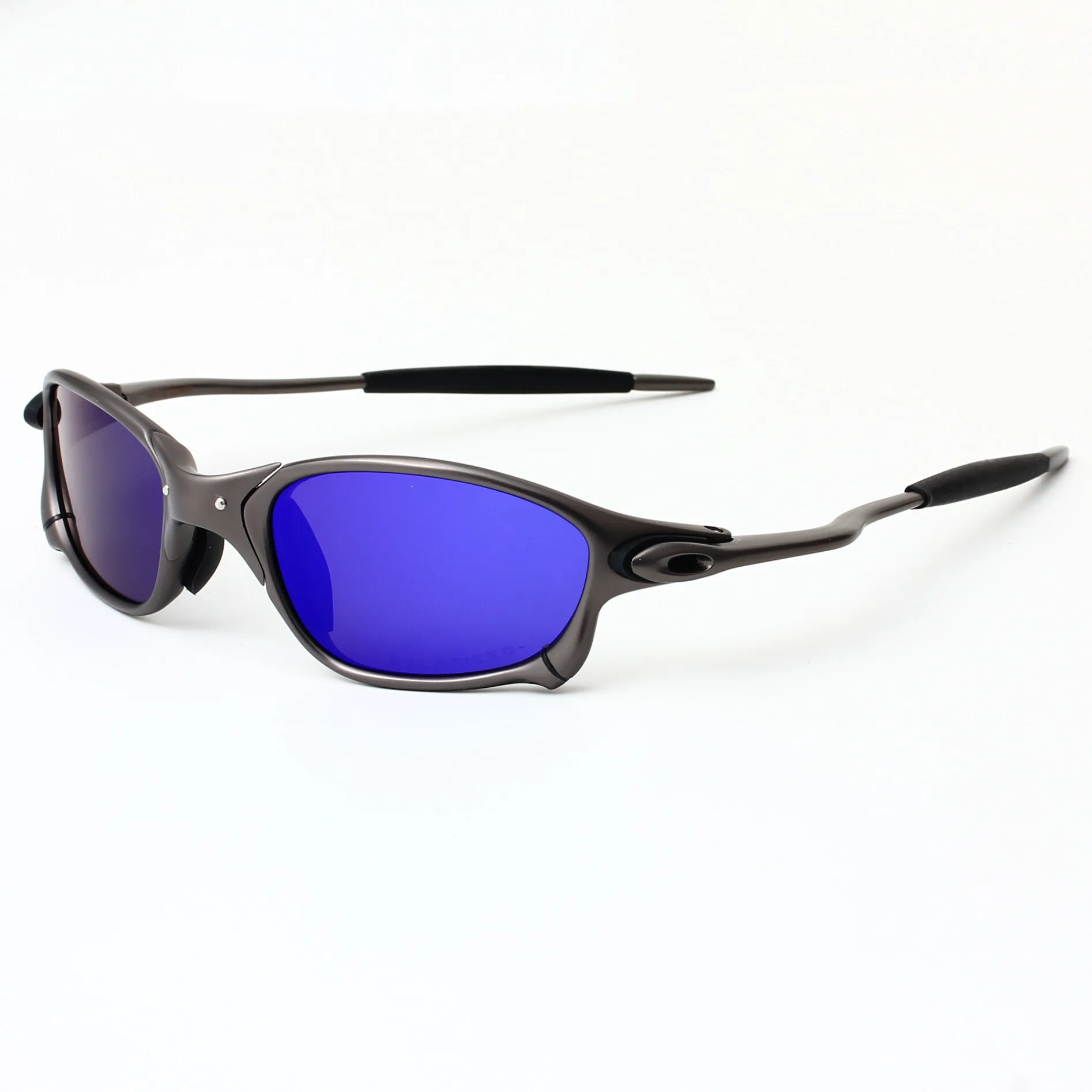 Солнцезащитные очки в золотистой оправе с поляризационными стеклами