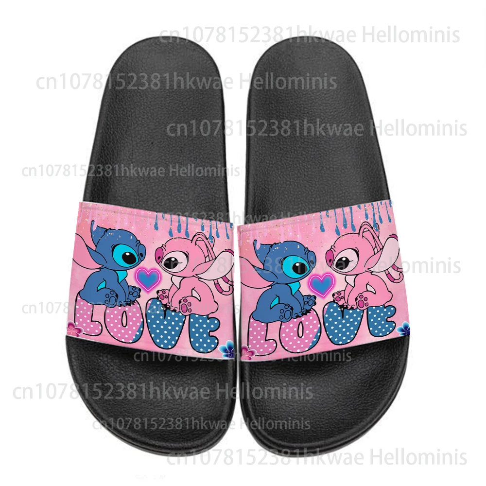 Шлепанцы женские и мужские с принтом летние противоскользящие сандалии для